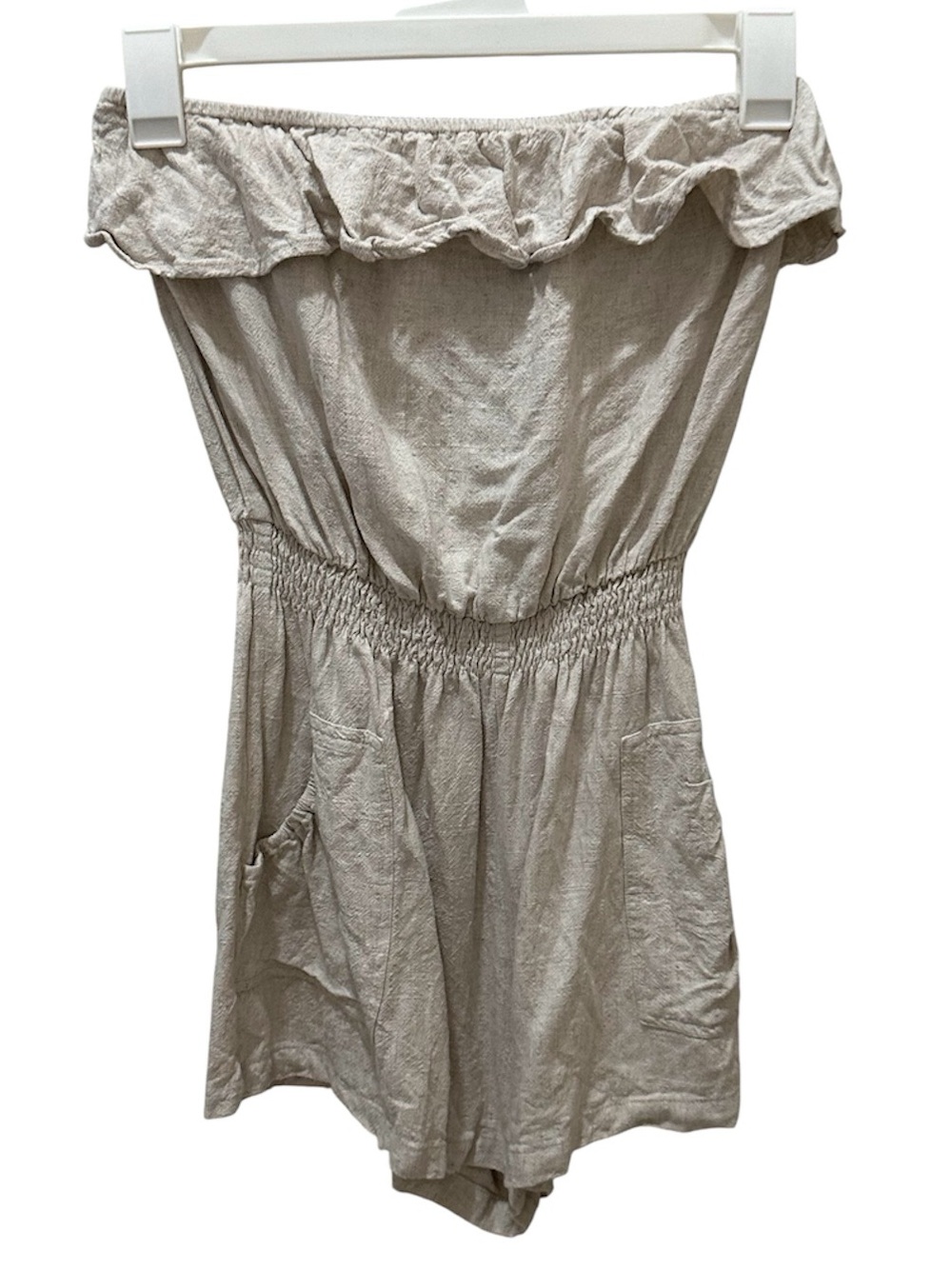 PROMESA linen blend shorts romper size small